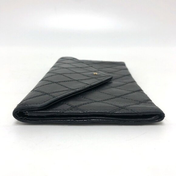 CHANEL Black Lambskin Leather Wallet - Picture 4 of 16